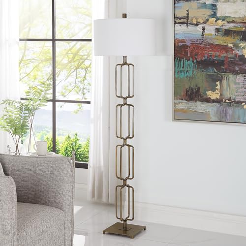 Uttermost 30148 Link Floor Lamp - 1 Light, 67" Tall x 19" Wide