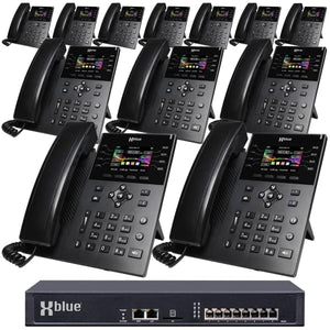 Xblue QB2 System Bundle with 12 IP8g IP Phones - Auto Attendant, Voicemail, Call Recording