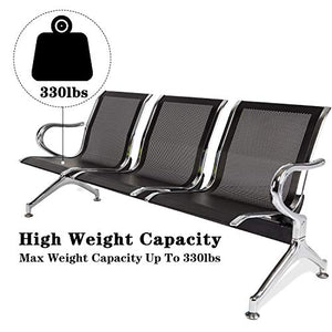 Kinsuite 5-Seat Waiting Room Chairs Airport Reception Seat Bench - Office Guest Chairs & Reception Chairs