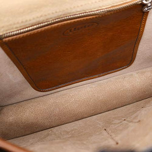 Floto Firenze Dowell Italian Leather Briefcase Messenger Bag Men's Business Bag (Olive Honey Brown)