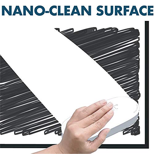 Quartet Whiteboard/Dry Erase Board, Magnetic, 4'x3', Fusion Nano-Clean, Black Aluminum Frame (NA4836FB)