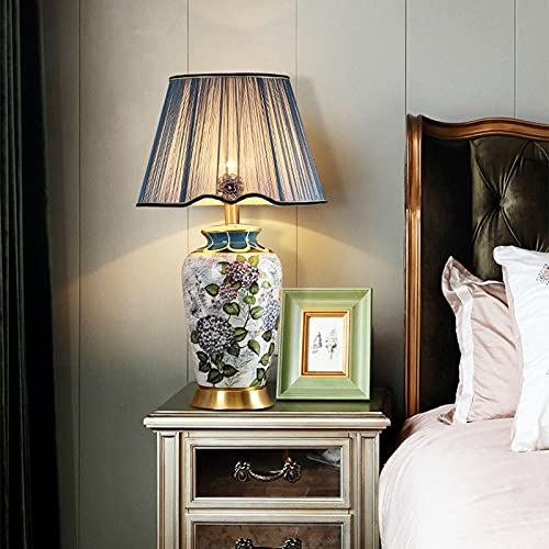 SLEEVE Retro Table Lamp with Fabric Lampshade and Copper Base