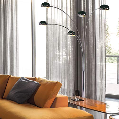 NOVA of California 4035 Mushroom Arc Lamp, Black Nickel,