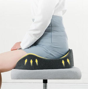 DAVBIR Memory Foam Seat Cushion - Contoured Luxury Comfort for Tailbone Pain Relief