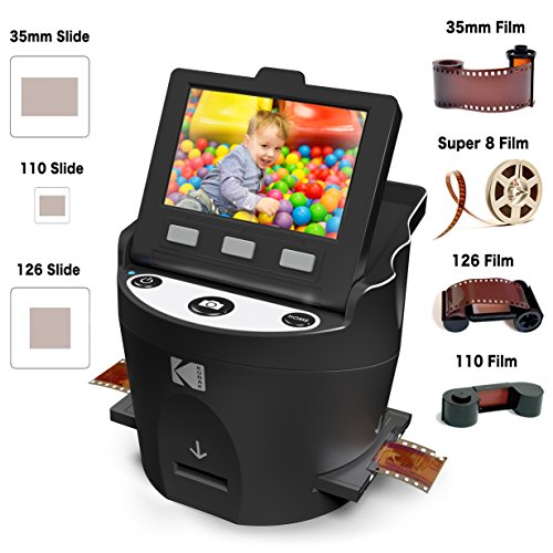 Kodak Scanza Film Scanner & Dock Printer Bundle - Scan, Save and Print Negatives & Slides to 4x6 Prints - Set Includes Kodak Printer Dock, Kodak Scanza Digital Film Scanner & 16GB SD Card w/Reader
