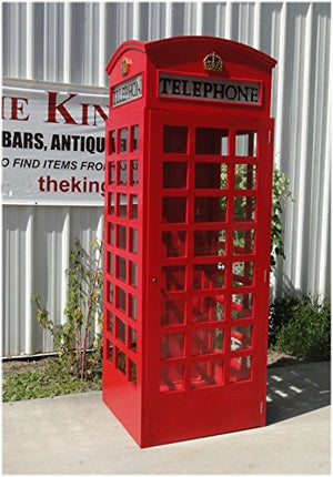 The King's Bay Red British London Telephone Booth Cast Iron Replica