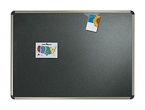Quartet, QRTB367T, Prestige Embossed Bulletin Board, 1 Each,Black, Mini - Up to 2'