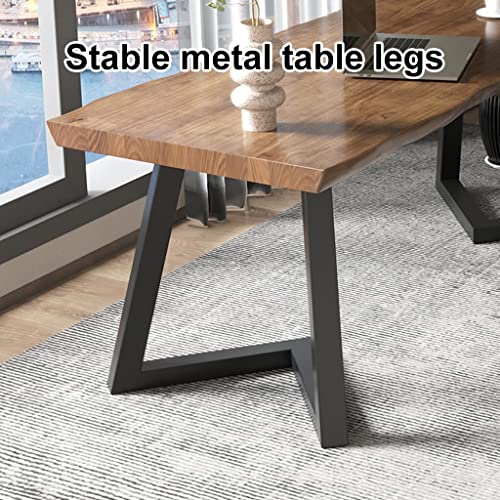 Computer Desk and Chair Set, Personal Workbench for Study/Office, Negotiation Meeting Table (200x80x75cm)