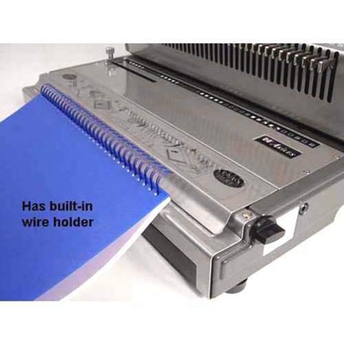 Akiles WireMac-31 Model AWM31 Wire Punch & Binding Equipment, 3:1 Pitch, All 40 Disengaging Dies, Square (0.157″ x 0.157″) Hole Punch, Heavy-Duty, 20 sheets single punching capacity (20 lbs paper)