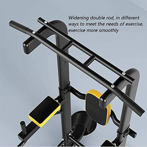 ZXNRTU Strength Training Pull-Up Bars Strength Training Dip Stands Home Gym Muscle Strength Training Equipment, Multi-Position Adjustment, Safe Load 300kg