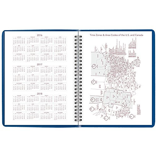 AT-A-GLANCE Monthly Planner / Appointment Book 2017, Fashion Color, 6-7/8 x 8-3/4", Blue (7012420)