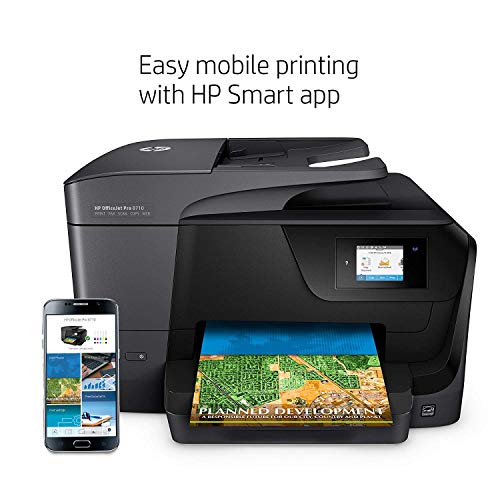 HP OfficeJet Pro 8710 All-in-One Wireless Printer, HP Instant Ink or Amazon Dash replenishment ready (M9L66A)