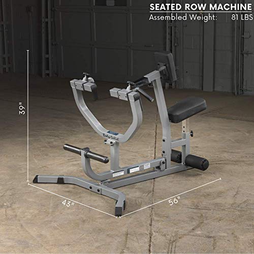 Body-Solid GSRM40 Adjustable Seated Row Machine for LAT and Back Workouts, Commercial and Home Gym Equipment