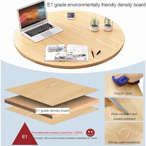 BYJSJY Round Dining Table and 4 Chairs Set - 80cm Small Round Tables