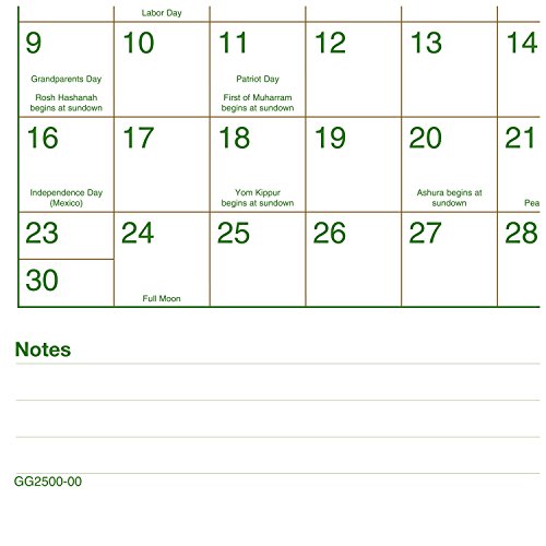 AT-A-GLANCE Desk Pad Calendar 2017, Monthly, Recycled, 21-3/4 x 17" (GG2500-00)