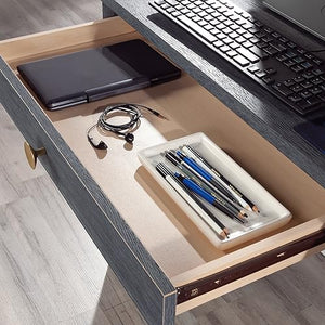 Sauder Home Office Computer Desk, Denim Oak Finish, L: 53.15" x W: 19.45" x H: 30.0