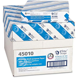 Deluxe Multipurpose Paper, 98 Bright, 20lb, 8.5 x 11, White, 500 Sheets/Ream, 10 Reams/Carton, 40 Cartons/Pallet