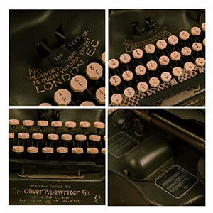 Amdsoc Vintage English Typewriter 1907 Retro Collectible - 38 * 35 * 27CM