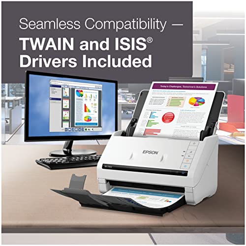 Epson DS-770 II Color Duplex Document Scanner with 100-page ADF for PC and Mac