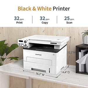 All-in-One Monochrome Wireless Laser Printer Scanner Copier with ADF-Pantum M6702DW, Pantum Toner Cartridge TL-410H Yields 3000 Pages