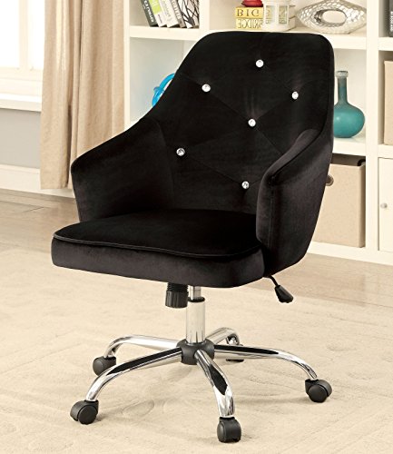 HOMES: Inside + Out IDF-FC645BK Brookite Barrel Office Chair, Black