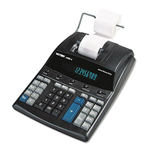 Victor 14604 1460-4 Extra Heavy-Duty Printing Calculator, Black/Red Print, 4.6 Lines/Sec