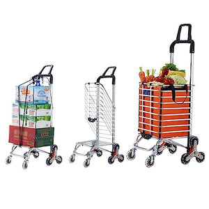 NEAFP Foldable Shopping Cart Utility Lightweight Stair Climbing Cart