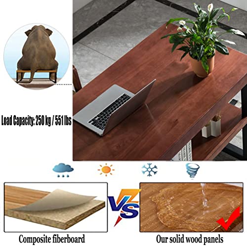 Industrial Style Solid Wood Computer Desk 300x120x75cm