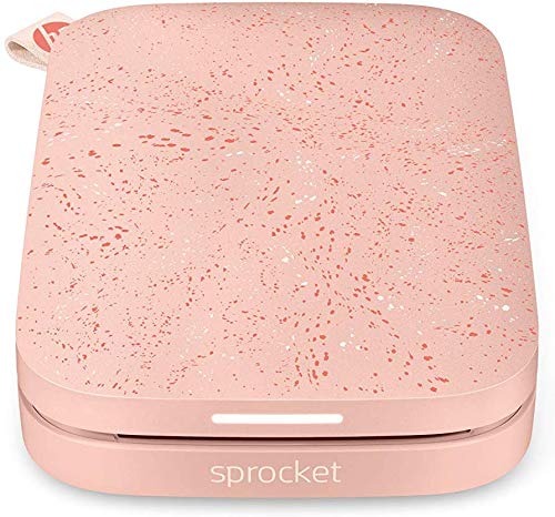 HP Sprocket Portable 2x3" Instant Photo Printer (Blush) Print Pictures on Zink Sticky-Backed Paper from your iOS & Android Device.