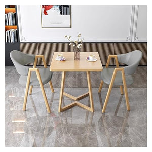 JOSKAA 3 Piece Kitchen Table Set for 2, Reception Table and Chair Combination, Coffee Table and Chair Set, Furniture Office Conference Tables, Compact Century Modern Table Chair Set for Home, Apartment (Color: ____)
