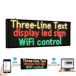 NEW SMD LED SIGN 39" X 14" BRIGHT LED SCROLLING MESSAGE DISPLAY / PROGRAMMABLE BUSINESS ADVERTISING TOOLS