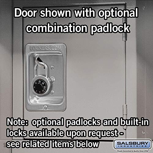 Salsbury Industries Metal Locker, 6-Feet-18-Inch, Grey