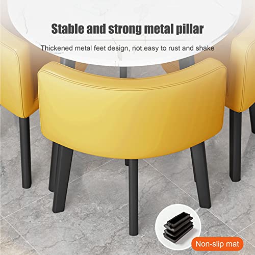 HM&DX 5-Piece Small Conference Room Negotiation Table and Chair Set
