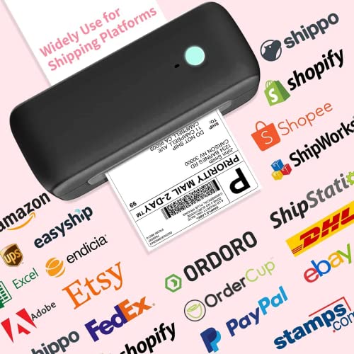 Phomemo Shipping Label Printer, Thermal Label Printer, Label Printer for Shipping Packages, Desktop Label Printer for Home Small Business, Compatible with Amazon, USPS, Paypal, Ebay, Etsy, ect