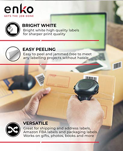 (48 Rolls, 21,600 Labels) 4 x 6" Direct Thermal Address & Shipping Labels (4 x 6") Compatible for Zebra 2844 ZP-450 ZP-500 ZP-505, Eltron, Neatoscan