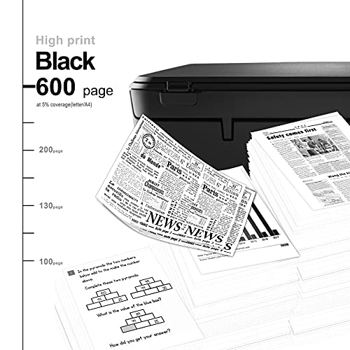 4 Pack 62XL 62 XL Black High Yield Remanufactured Compatible Ink Cartridge Replacement for HP Envy 5644 5660 5661 5663 5664 5665 7640 7643 7644 7645 5664 Mobile Printer