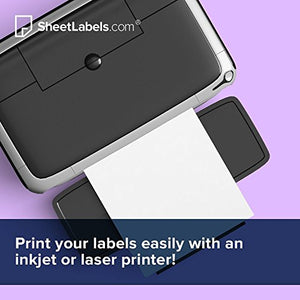 Half Sheet Shipping Labels from SheetLabels.com, 5.5" x 8.5", Laser or Inkjet Printable, Easy to Peel, 10000 Labels - 5000 Sheets