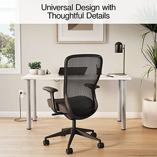 Essentials 60" Powered Writing Desk, White (Un56971)