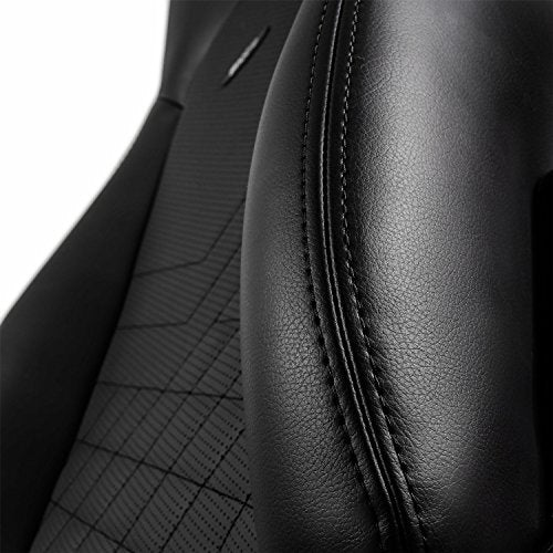 noblechairs ICON Gaming Chair - Office Chair - Desk Chair - PU Faux Leather - Ergonomic - Cold Foam Upholstery - 330 lbs - Racing Seat Design - Black