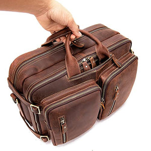 WFJDC 1pcs Casual Handbag Business Men's Multifunctional Men's Briefcase Backpack Backpack (Color : A, Size : 26 * 37 * 12cm)