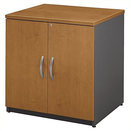 BUSH BUSINESS FURNITURE Series C: 30-inch Door Bookcase, Natural Cherry/Graphite Gray