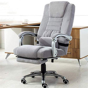 KouRy Ergonomic Office Chair with Adjustable Height, Reclining Swivel, Armrests, Lumbar Support - Gray