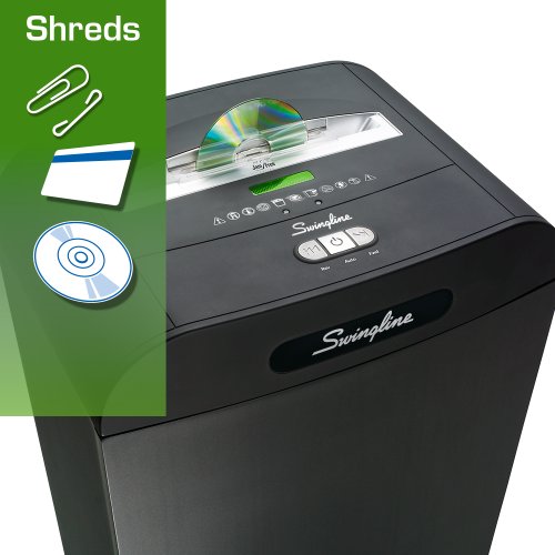 Swingline Paper Shredder, Jam Free, 22 Sheet Capacity, Strip-Cut, 5-10 Users, DS22-13 (1758575)