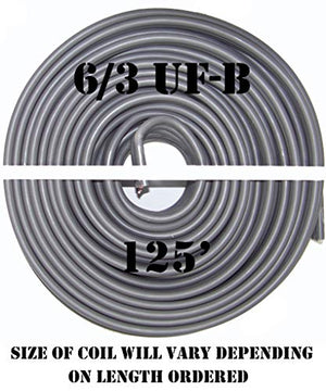 6/3 UF-B x 125' Southwire Underground Feeder Cable