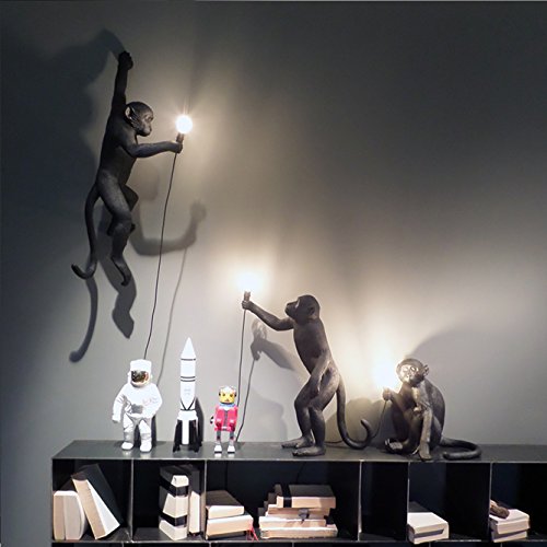 Seletti Monkey Lamp Monkey-shaped lamp Black Standing