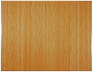 American Floor Mats Bamboo Foldable Chair Mat 48" x 60" - No Lip - 5/16" Thickness