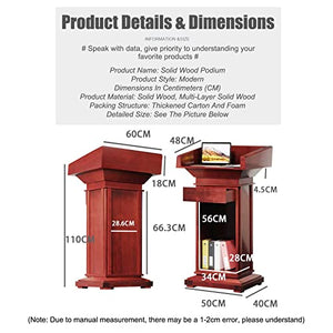 SHABOZ Podium Acrylic Lectern Pulpit Stand with Spacious Drawer - Ideal for Churches, Offices, Hotels, Schools, Seminars, Weddings, Classrooms