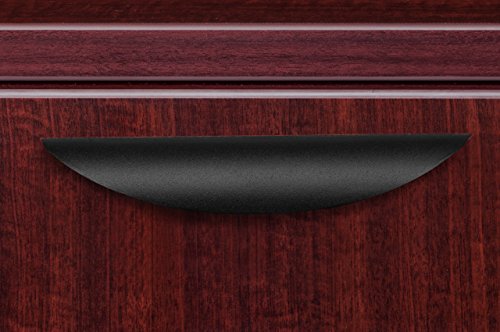 Regency Legacy Stand Set with Three Storage Cabinets, Lateral File, Bookcase Ends - Mahogany, 85" x 46