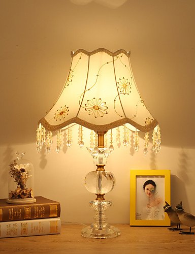 SSBY Modern / Comtemporary Style Electroplated Metal with Crystal Table lamp for the Indoor Decorate Dest Light , 110-120v