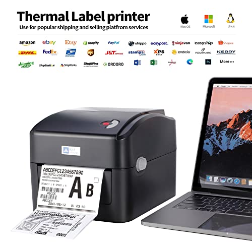 Alfa Experience 6x4 Thermal Label Printer, Built-in WiFi Working, Shipping Label Printer for Shipping Packages, Barcode - Label Maker Thermal Printer Compatible with Amazon, Ebay, FedEx, UPS